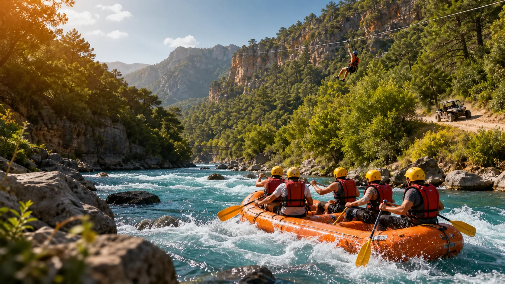 Rafting Buggy Zipline ve Kanyon Turu