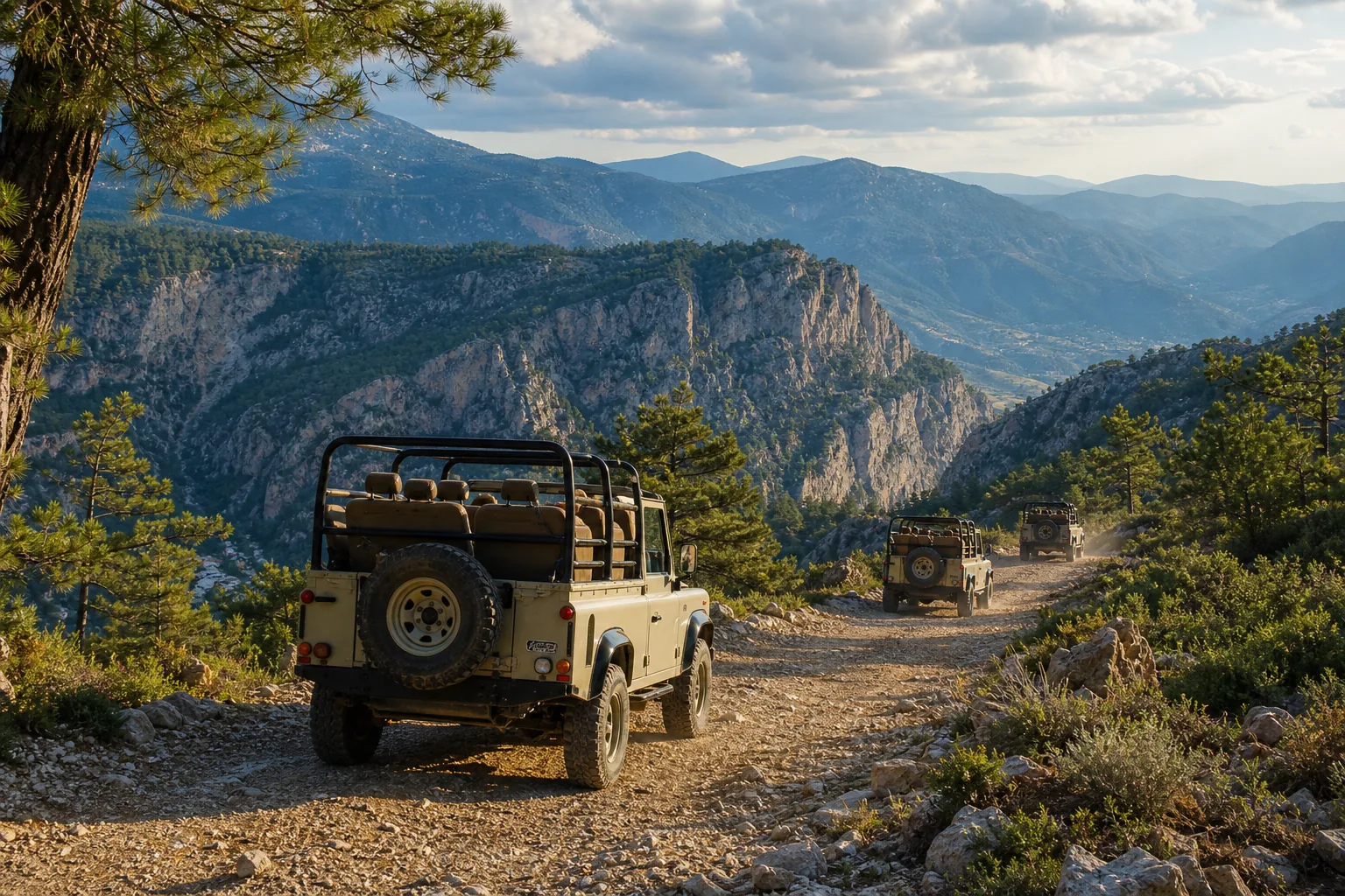 Taurus dağ yollarında off-road jeep safari deneyimi